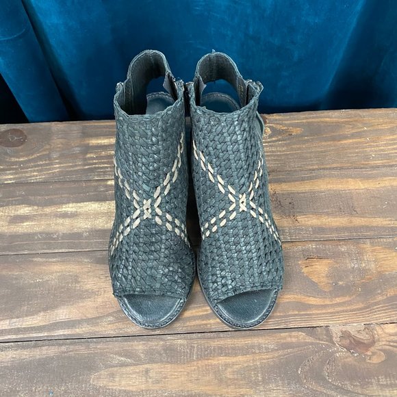 Sam Edelman Cooper Leather Open Toe Sandal Bootie - Picture 2 of 9